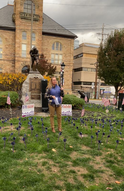 Detective Sergeant Wendy Serfass Speaks At Women s Resources Vigil 